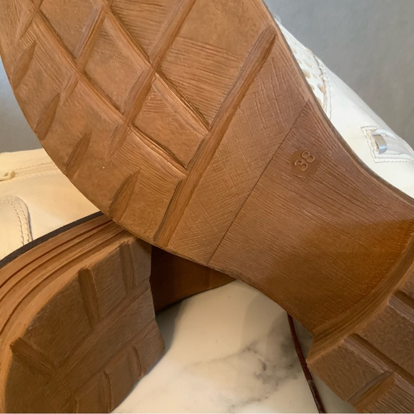 Casta Ravva Cream Mesh Leather Light Weight Size 38 - Picture 11 of 11